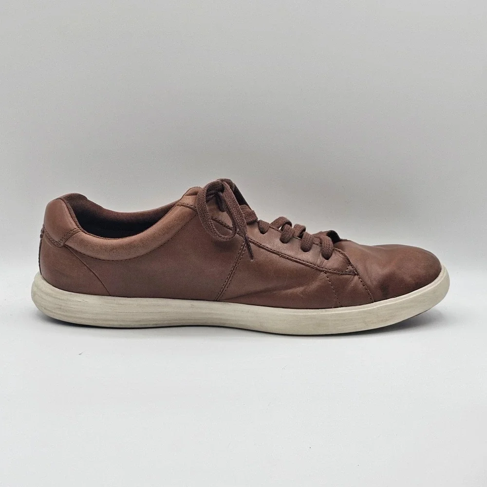 Cole Haan Grand.OS Shoes Mens Size 10.5 Brown Leather‎ Lace Up Casual Sneakers